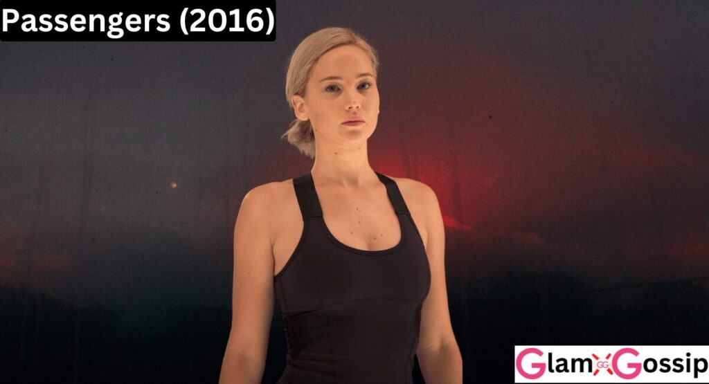 Jennifer Lawrence aboard a spaceship in Passengers
