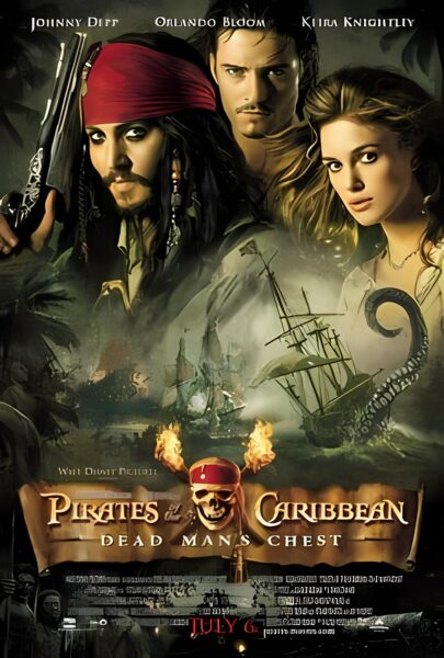 Johnny Depp in character for another of his blockbuster films
