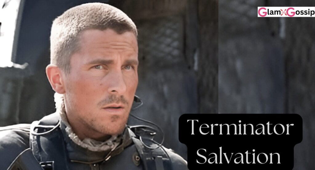 Christian Bale playing John Connor in Terminator Salvation