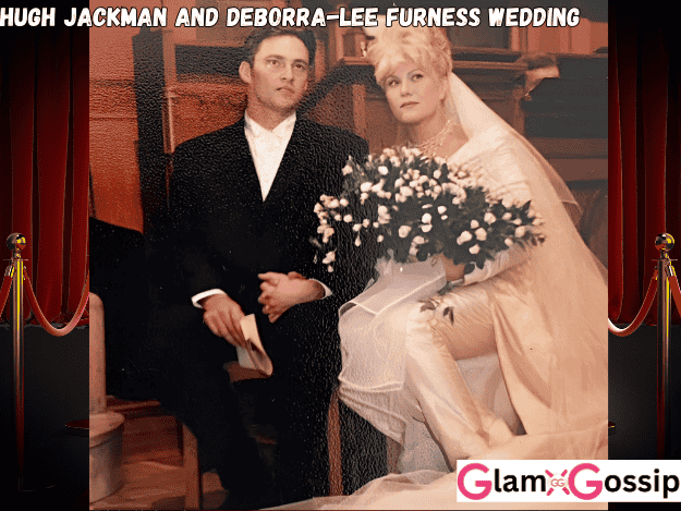 Hugh Jackman and Deborra-Lee Furness on their wedding day