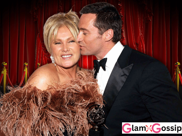 Portrait of Hugh Jackman and Deborra-Lee Furness together