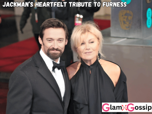 Hugh Jackman paying tribute to Deborra-Lee Furness at an event