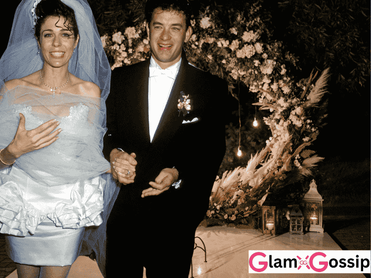 Tom Hanks and Rita Wilson on their wedding day