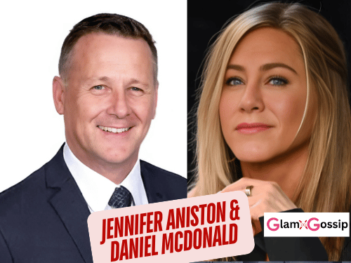Jennifer Aniston pictured with actor Daniel McDonald