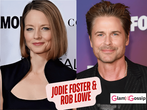 Jodie Foster and Rob Lowe in an early career photo