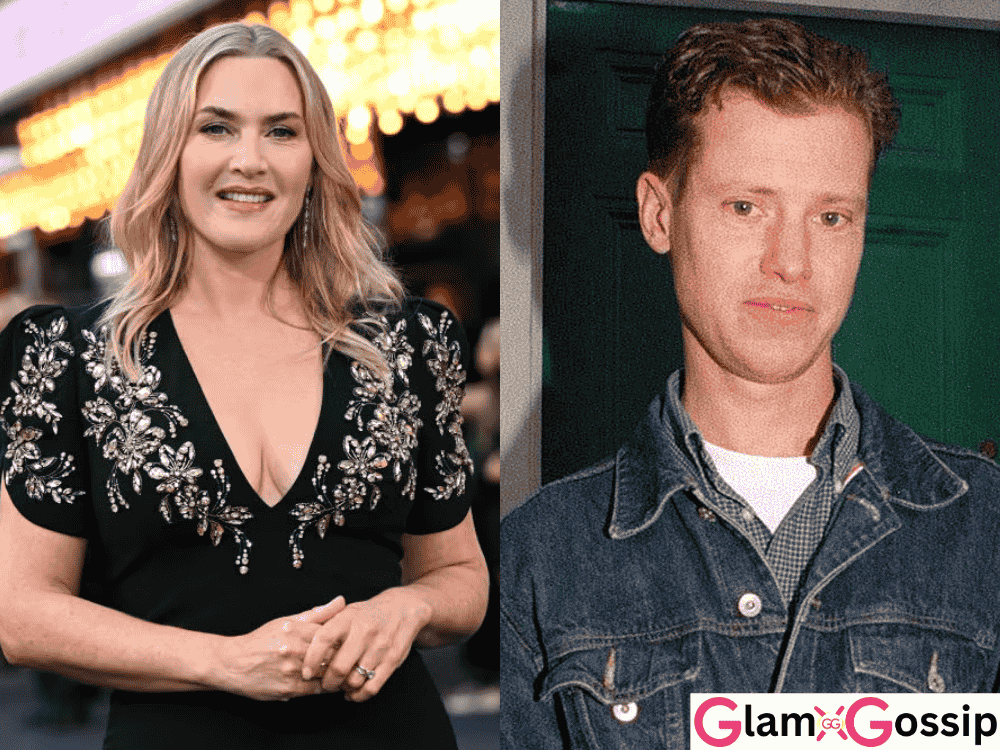 Kate Winslet pictured with Stephen Tredre in the 1990s