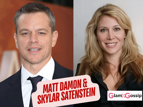 Matt Damon pictured with former girlfriend Skylar Satenstein