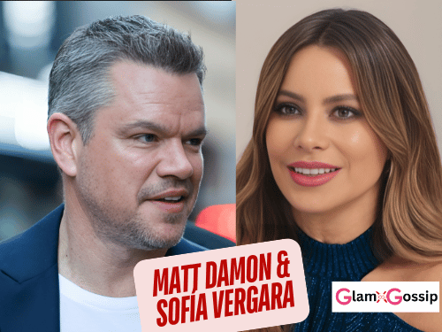 Matt Damon photographed beside Sofia Vergara