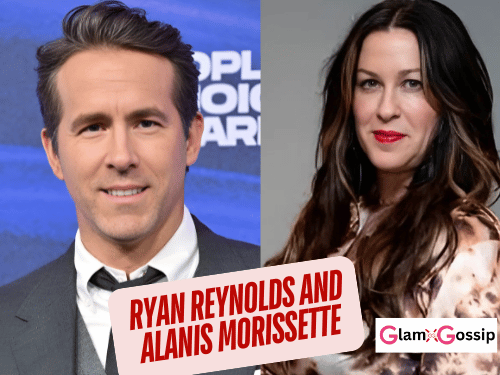 Ryan Reynolds and Alanis Morissette during their engagement