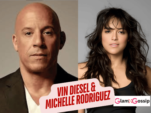 Vin Diesel and Michelle Rodriguez together at a film event