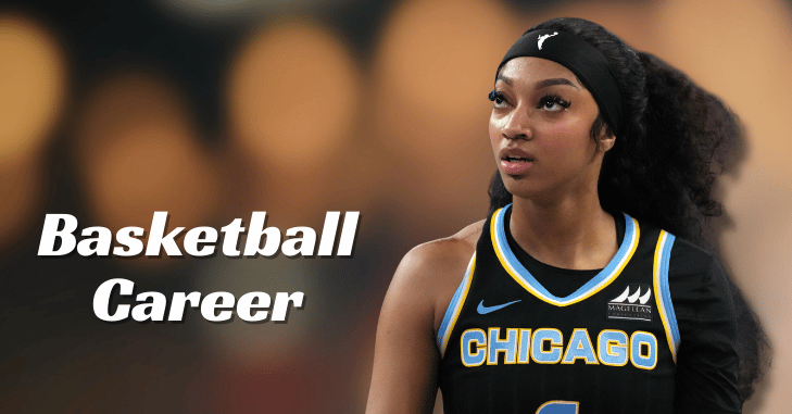 Angel Reese showing her on-court style during a game